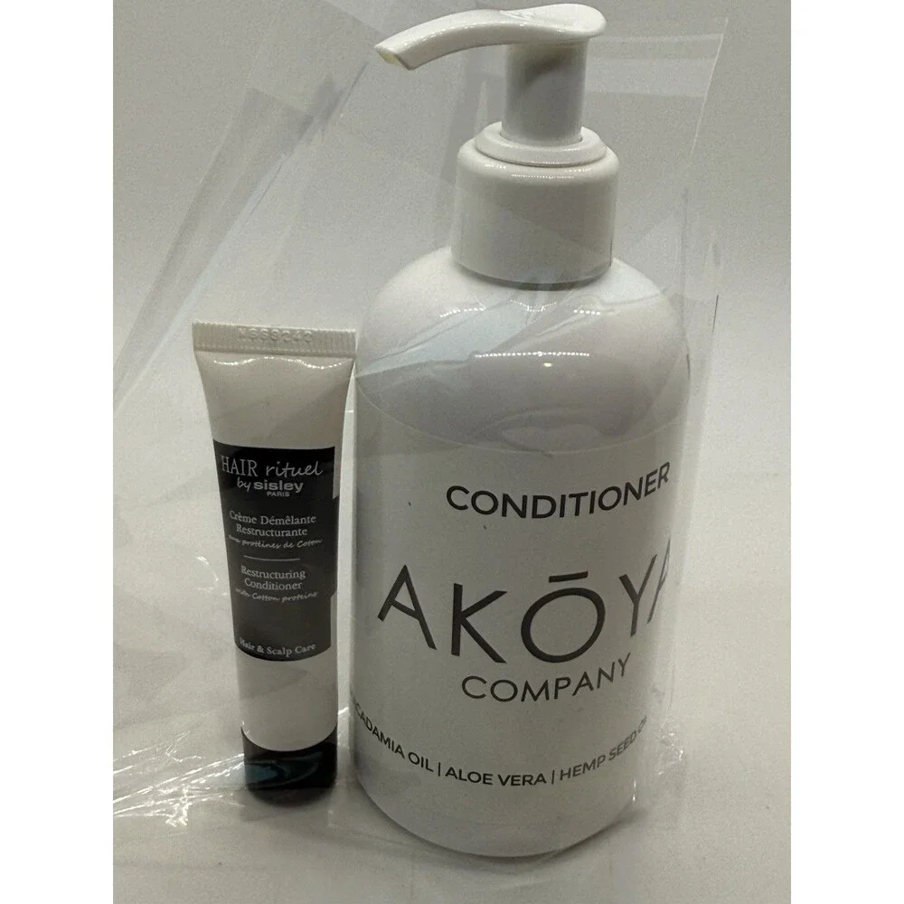 Sisley Hair Rituel Restructuring Conditioner 0.5oz 15mL & Akoya‎ Conditioner 8oz